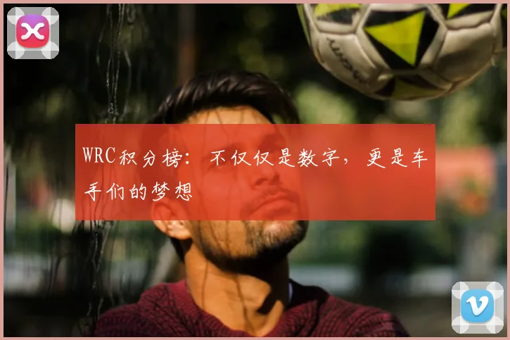WRC积分榜：不仅仅是数字，更是车手们的梦想